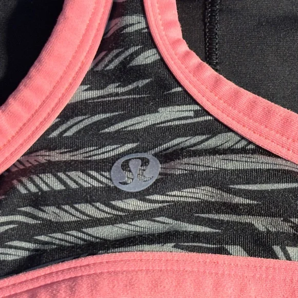 lululemon athletica Black & Pink Strappy Sports Bikini Top - Picture 3 of 6